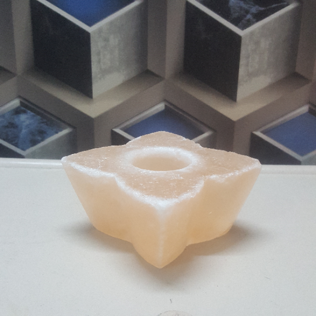 himalayan flower candle holder